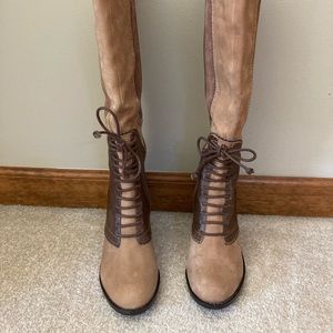 Anthropologie Farylrobin suede/leather boots size 7